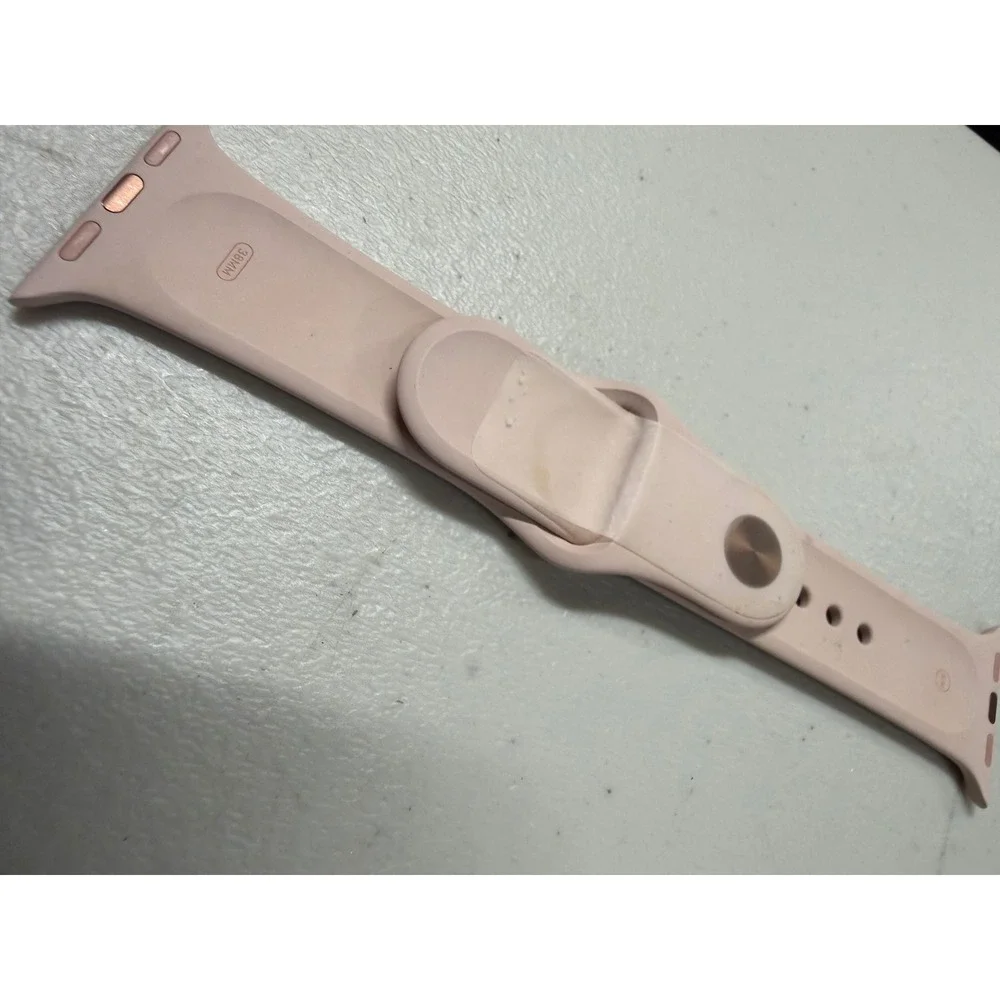 Apple Watch Sport Band 38mm Pink Sand Silicone Replacement Strap Pink‎ NEW